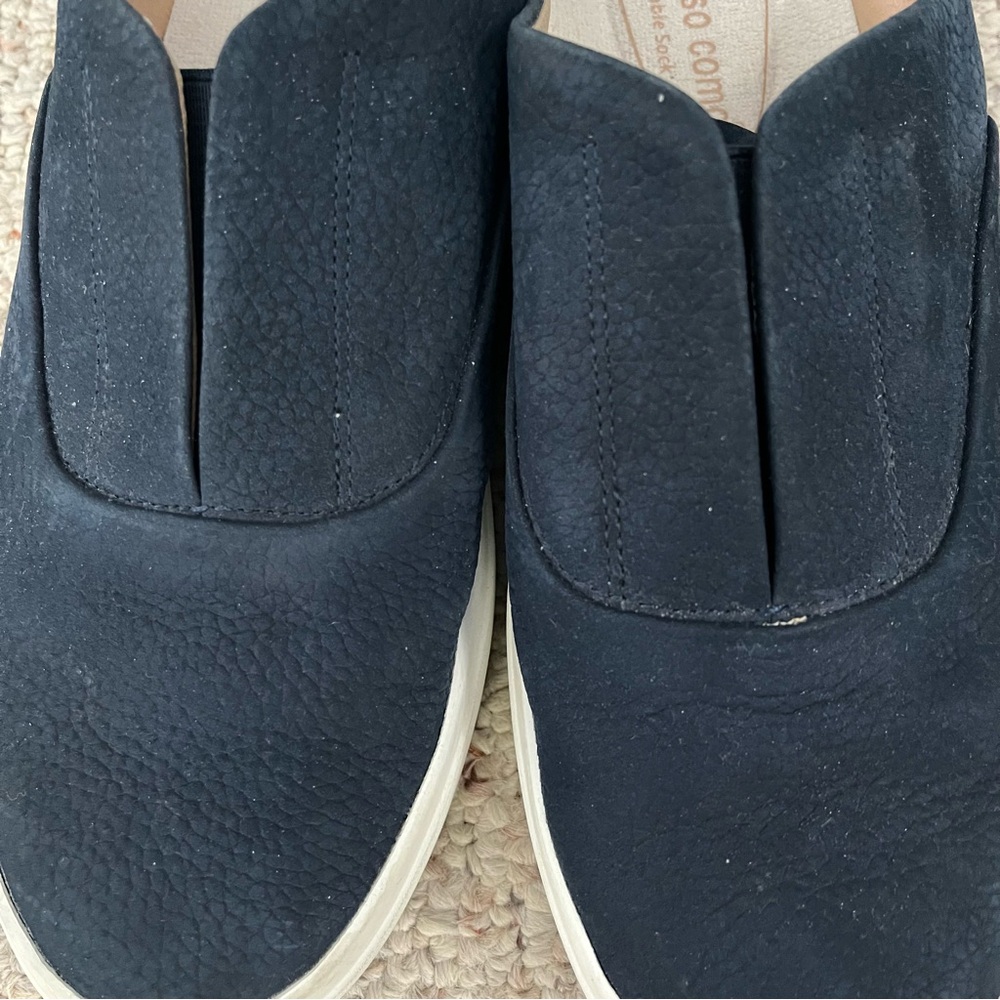 Corso Como Womens Trena Platform Slip On Mule Sneakers Size 9M navy leather - Picture 7 of 12
